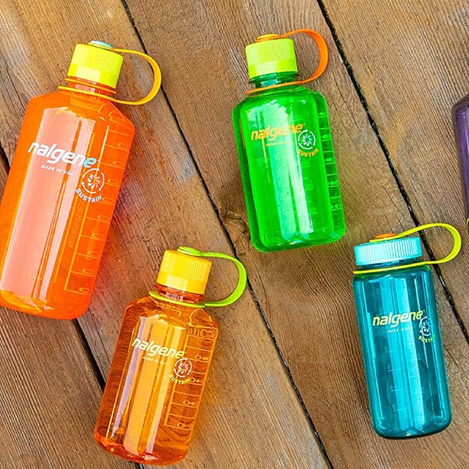 Nalgene 32 oz Narrow Mouth Water Bottle | BPA-Free, Durable & Leak Proof, Lightweight Bottle for Gym, Office & Travel, Aubergine Sustain