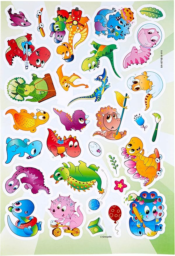 Crayola Dinosaur Coloring Book, 96 Coloring Pages, Ages 3, 4, 5, 6