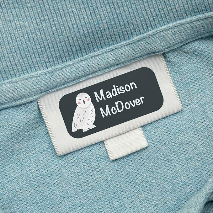 Personalized Waterproof Name Labels for Kids | Optional Packs 50, 150, 230 Labels | Custom Name Stickers for Kids' Clothing Tag, Water Bottle, Lunch Box, Customize Kid Name Label for Daycare Polar