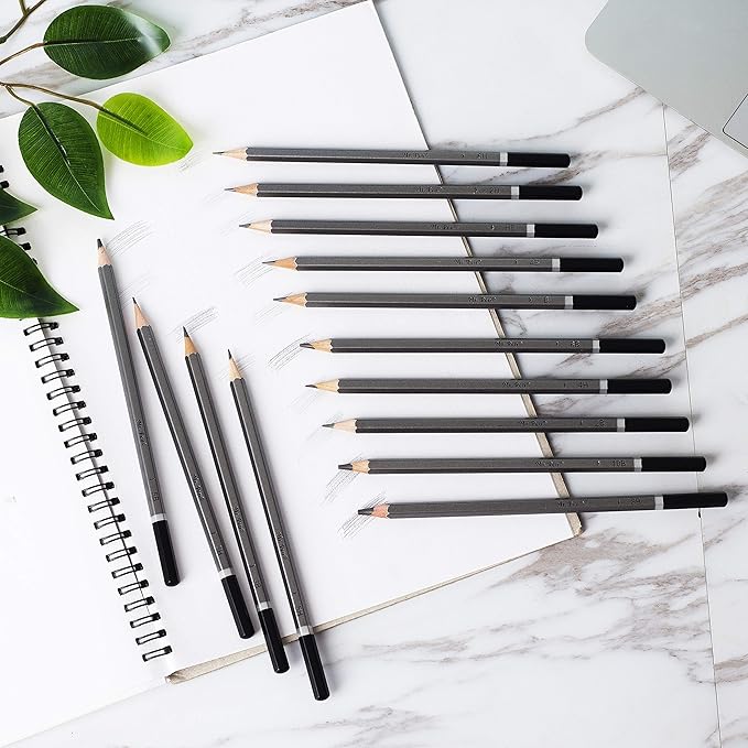 Mr. Pen- Sketch Pencils for Drawing, 14 Pack, Artist Graphite Pencils for Sketching (10B-6H), Sketch Set for Artists, Shading & Art Projects, Sketching Supplies, Art Supplies