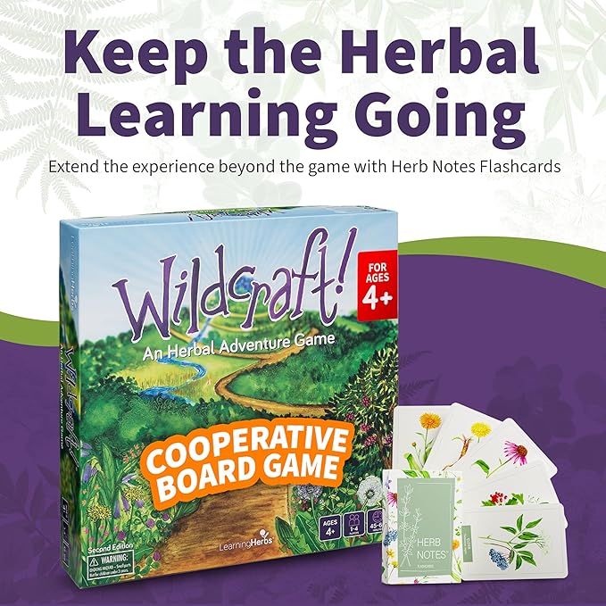 Wildcraft! Board Game – Cooperative Educational Board Game for Kids 4–6 & Families – Nature & Herb Learning Game – Family Board Games for Kids – Herbal Adventure Cooperative Game