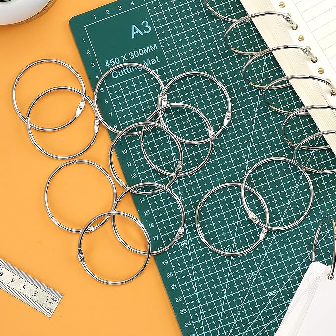 Mr. Pen- Loose Leaf Binder Book Rings, 2 Inch, 20 Pack, Metal Binder Rings for Index Cards, Keychains, School, Home, Office, Silver