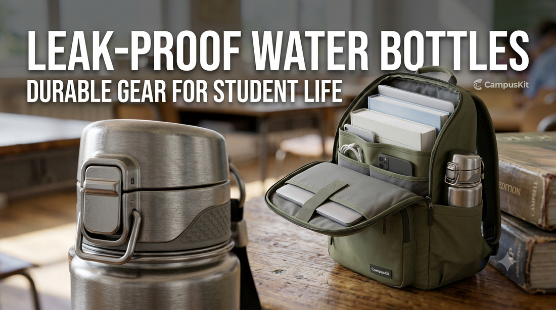 Durable Water Bottles That Won't Leak in Their Backpack.