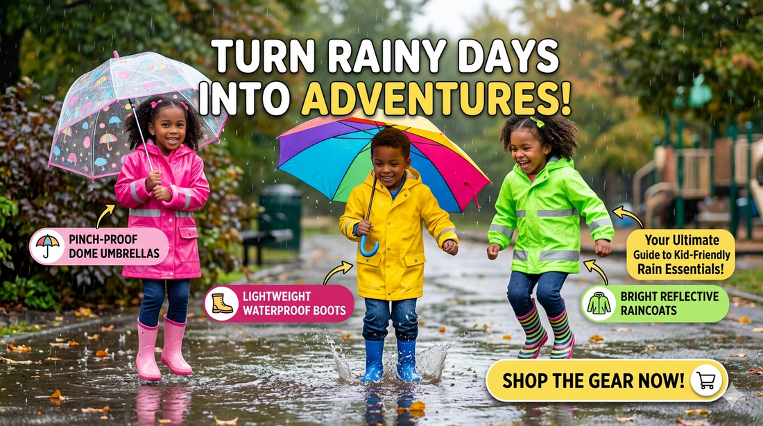 Rainy Day Essentials: Kid-Friendly Umbrellas and Rain Gear