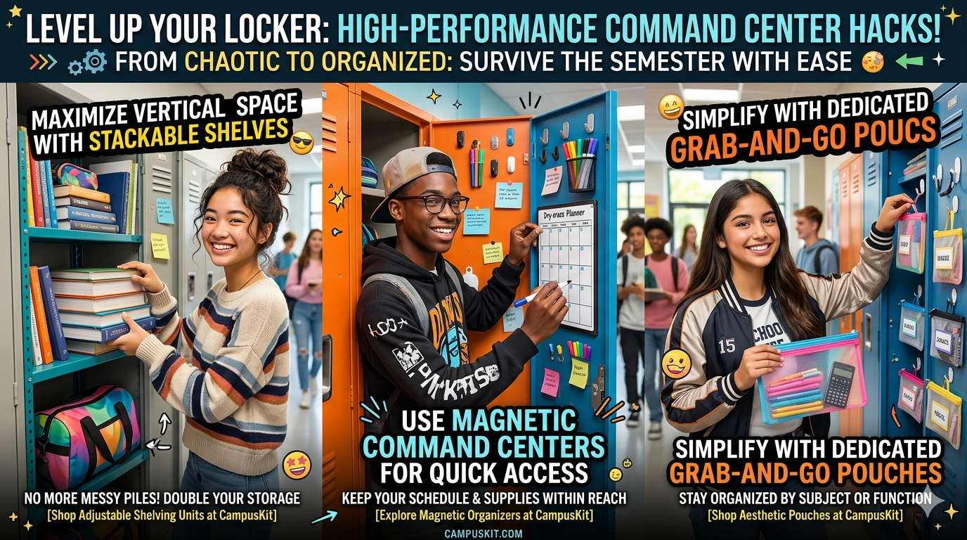 The Best Locker Organization Hacks for Busy High Schoolers – CampusKit