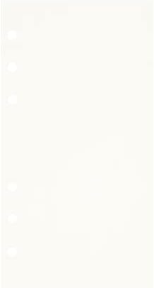 Zelten 3 Pack A6 135 Sheets/270 Pages Blank Loose Leaf Punched Paper Refills Paper for 6 Hole Binder Personal Organizer Diary Notebook Refillable Planner