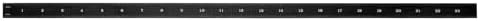 PEC Tools 24" Black Chrome Metal Ruler, Flexible, 4R Graduation