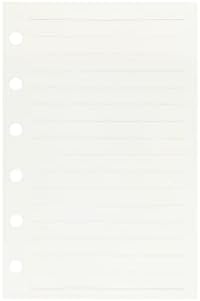 Zelten 3 Pack A7 135 Sheets/270 Pages Lined Loose Leaf Punched Paper Refills Paper for 6 Hole Binder Personal Organizer Diary Notebook Refillable Planner