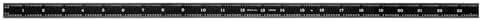 PEC Tools 24" Black Chrome Metal Ruler, Flexible, 4R Graduation