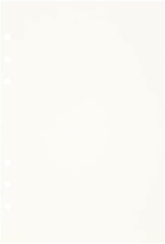 Zelten 3 Pack A5 135 Sheets/270 Pages Blank Loose Leaf Punched Paper Refills Paper for 6 Hole Binder Personal Organizer Diary Notebook Refillable Planner