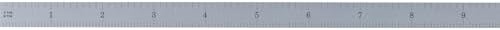PEC Tools 24" Metal Ruler, Flexible, 4R Graduation, Inch Measuring Tool