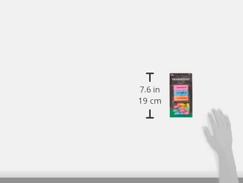 Ticonderoga Dixon Office & School Eraser Combination Set, 15 Eraser Multi-Pack, Multicolored (38931)