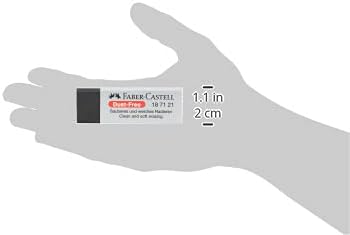 Faber-Castell Dust-Free 187121 Plastic Eraser, Black