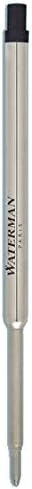 Waterman Black Medium Point Ballpoint Pen Refill (2 Pack)