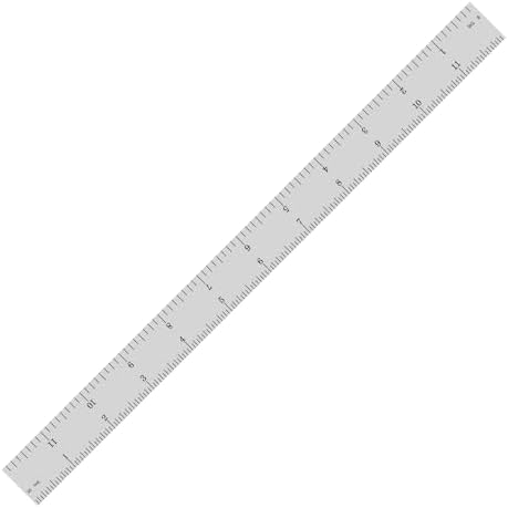 PEC Tools 12" Metal Ruler, Made in USA