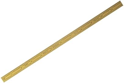 PEC Tools 12"/300mm TiN Coated Metal Ruler, Flexible, English & Metric