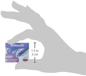 Pelikan 4001 TP/6 Ink Cartridges for Fountain Pens, Royal Blue, 0.8ml, 6 Pack (301176)