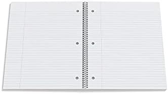 Staples Accel 1-Subject Notebook, 8.5x11 Inch, College Ruled, Red