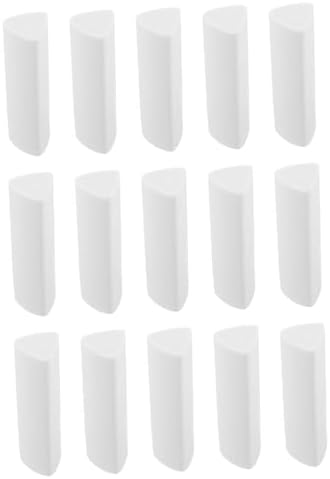 KICHOUSE 15pcs Clean Erasing Silent Operation Hand Friendly Design for School Office and Drawing Tasks