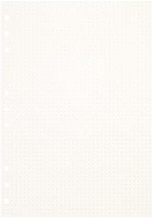 Zelten 2 Pack B5 90 Sheets/180 Pages Dotted Loose Leaf Punched Paper Refills Paper for 9 Hole Binder Personal Organizer Diary Notebook Refillable Planner