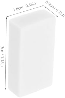 jojofuny 18pcs White Erasers for Art and School Use Clean Non-Smudge Sketching Erasers for Artists and Students for Drawing and Exams