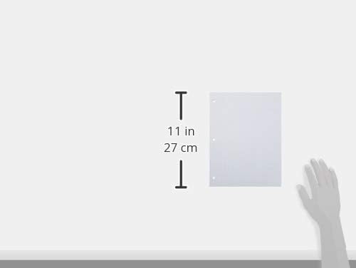 Pacon Filler Paper, White, 3-Hole Punched, 1/4" Grid Ruled 8" x 10-1/2", 80 Sheets