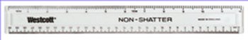 Westcott ACM13862 - 12" Shatterproof Ruler