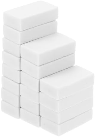 18pcs White Drawing Erasers for Sketching and Art Exams, Soft Residue-Free Pencil Erasers for Students and Artists, Bulk Set for School and Office Use