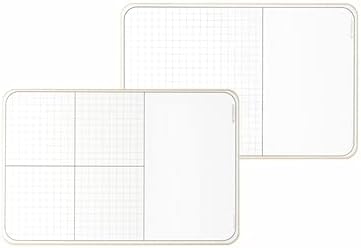 XY Grid with Work Space, 11" x 17" x 1/8" Double Sided Lap Board with XY Grid Print, No Ghosting, Only from OptiMA Dry Erase Products & Made in The USA