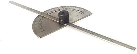 Stainless Steel Protractor 0-180 degrees Machine Tools (Degree Protractor cum Depth)