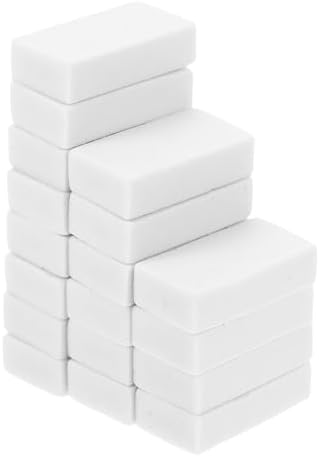 Uonlytech 18pcs White Artist Erasers for Drawing and Sketching, Clean Non-dust Pencil Erasers for School, Art Supplies, and Exam Use by Students