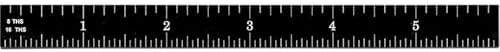 PEC Tools 18" Black Chrome Metal Ruler, Flexible, 4R Graduation