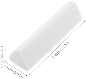Zerodeko 15pcs White Triangular Erasers Pack, Soft Smudge-Free Pencil Erasers for School, Classroom, Drawing, and Office Use