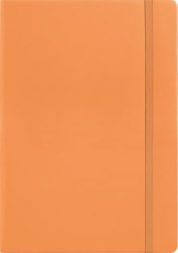 LEUCHTTURM1917 - Notebook Hardcover Medium A5-251 Numbered Pages for Writing and Journaling (Apricot, Squared)