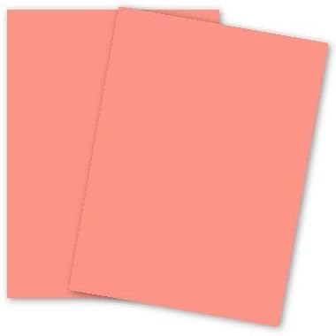 Lettermark (Earthchoice) Salmon 8.5x11 [94272 ] Lightweight Cardstock - 250 Sheets - 162 GSM (90lb Index) PaperPapers - Perfect for Business, Designers, and DIY Projects