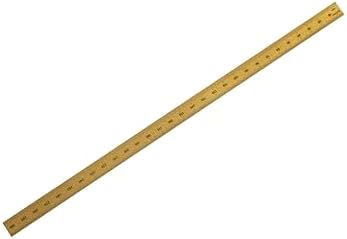PEC Tools 12"/300mm TiN Coated Metal Ruler, Flexible, English & Metric