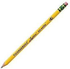 Ticonderoga PENCIL LADDIE TRI-WRITE W/ERASER PACK OF 36