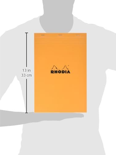 Rhodia Notepad, No19 A4+, Squared - Orange