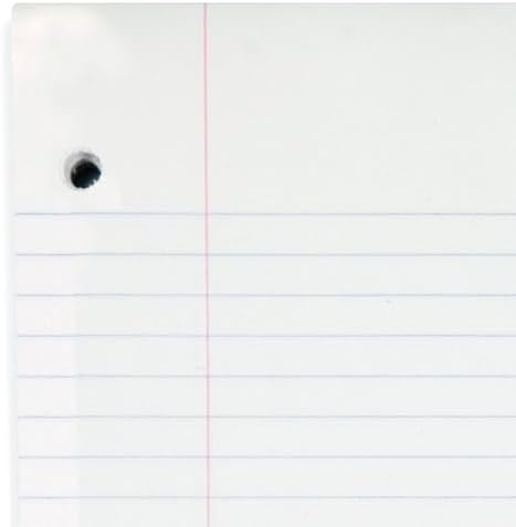 Mead Loose Leaf Paper, College Ruled Filler Notebook Paper, 8-1/2" x 11", 400 Sheets, Fits 3-Ring Binder (170046-ECM) (Pack of 4)