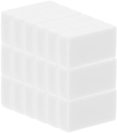 18pcs White Erasers for Art and Sketching, Clean Non-dust Eraser Pack for School Supplies, Students and Artists