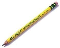 Ticonderoga My First Wood-Cased Pencils, Pre-Sharpened, 2 HB, Yellow, 12 Count