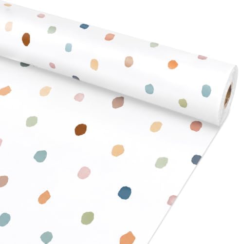 Colorful Boho Polka Dot Bulletin Board Roll Non-Woven Fabric 15.7" x20ft