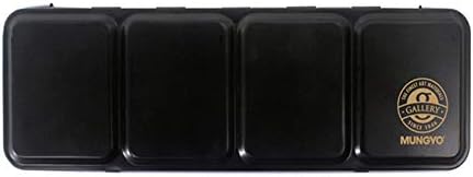 MUNGYO Professional Half Pan Size Water Colors Set in Tin Case/Integral Mixing Palette in The lid (24 Colors)