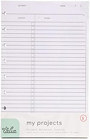 Talia Discbound Notebook Refills (Project Layout, Junior (5.5in x 8.5in))