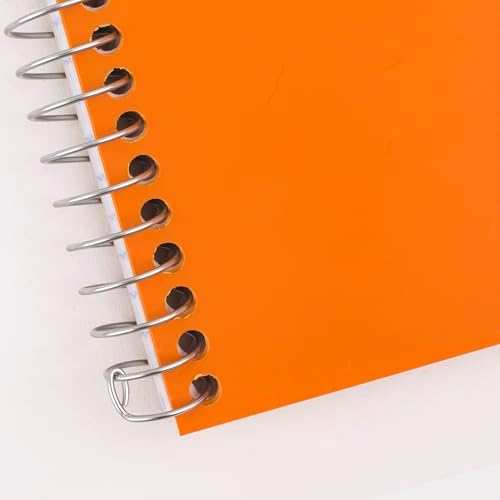 Five Star Spiral Notebook, 2 Subject, College Ruled Paper, 6" x 9-1/2", 80 Sheets, Fights Ink Bleed, Water Resistant Cover, Sedona Orange (840029CD1-ECM)