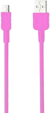 Guerrilla USB Cable for TI 84 Plus, TI 84 Plus C Silver Edition, TI 89 Titanium, TI Nspire CX & CX CAS graphing calculators, Pink