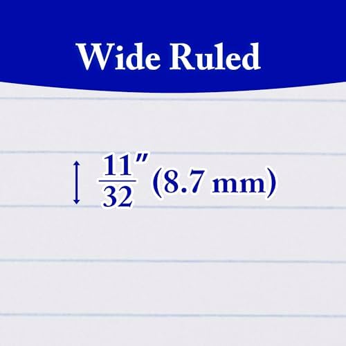BAZIC PRODUCTS Composition Notebook Wide Ruled - 100 Sheets, Assorted Color Marble Composition Notebook with Durable Cover, Non-Spiral for Journaling, School, Home, or Office, 1-Pack