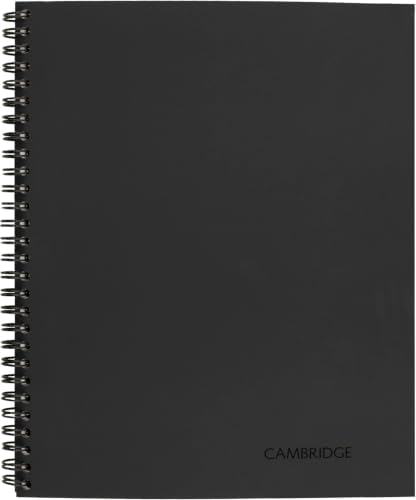 Cambridge Business Notebook Legal Ruled | Wirebound | Gray Cover | 80 Sheets | Perforated Pages | Pack of 12