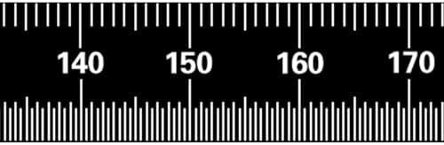 PEC Tools 12"/300mm Black Chrome Metal Ruler, Flexible, English & Metric