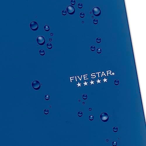 Five Star Spiral Notebook + Study App, 6 Pack, 5 Subject, College Ruled Paper, Fights Ink Bleed, Water Resistant Cover, 8-1/2" x 11", 200 Sheets, Assorted Colors (73793)